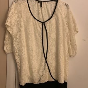Lace dress shirt